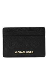 John Lewis Michael Kors Jet Set Leather Card Holder Black- Buy online at McGrocer