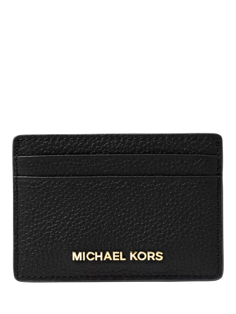 Michael Kors Jet Set black leather card holder, UK version