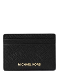 Michael Kors Jet Set black leather card holder, UK version