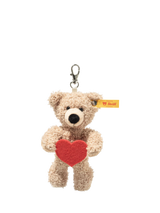 John Lewis Steiff Fynn Teddy Bear Heart Pendant 12cm- Buy online at McGrocer