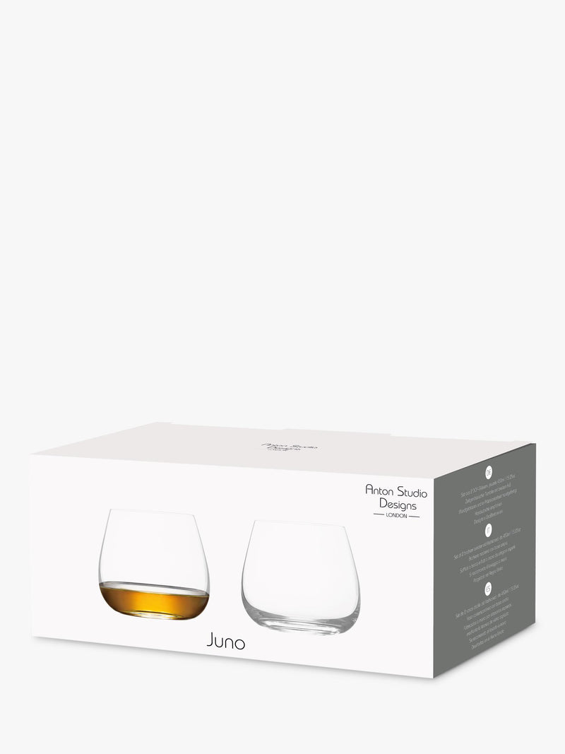 Anton Studio Designs Juno glass tumblers 450ml (British brand)