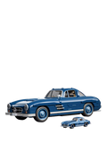 Hot Wheels Mercedes-Benz 300 SL building set 1:12 scale - British product