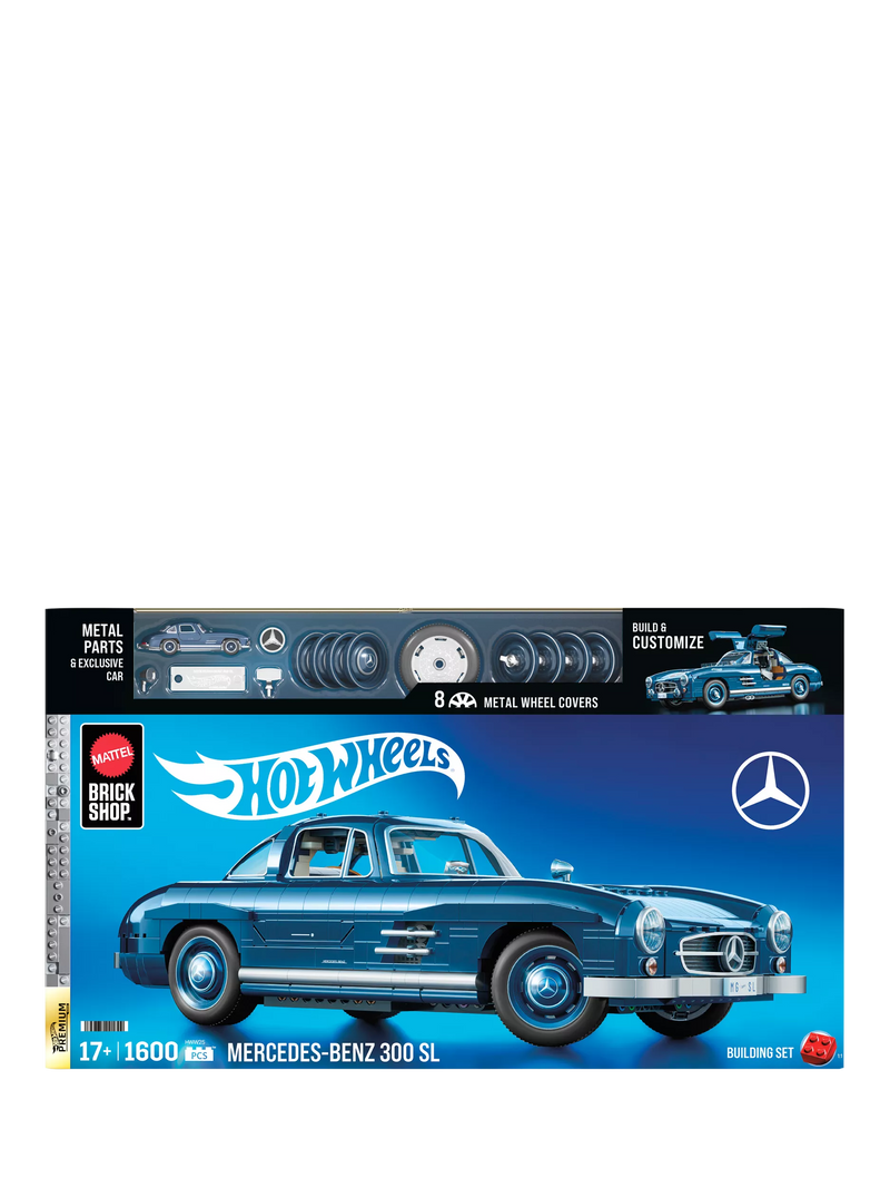 Hot Wheels Mercedes-Benz 300 SL building set 1:12 scale - British product