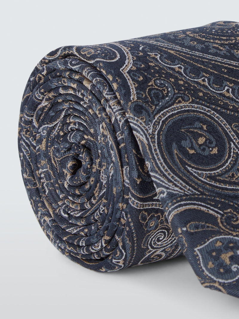 John Lewis silk paisley tie for formal wear, imported from the UK
