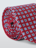 John Lewis silk tie red foulard 148cm (British brand)