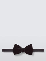 John Lewis John Lewis Velvet Bow Tie, Black- Buy online at McGrocer