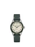 Hamilton Jazzmaster Skeleton watch with black dial and brown leather strap, UK version