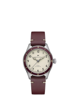John Lewis Hamilton Khaki Aviation Pilot Pioneer Leather Strap Watch- Buy online at McGrocer