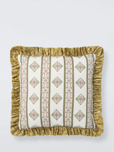 John Lewis John Lewis x Sanderson Pinjara Stripe Cushion, Multi, 43 x 43cm- Buy online at McGrocer