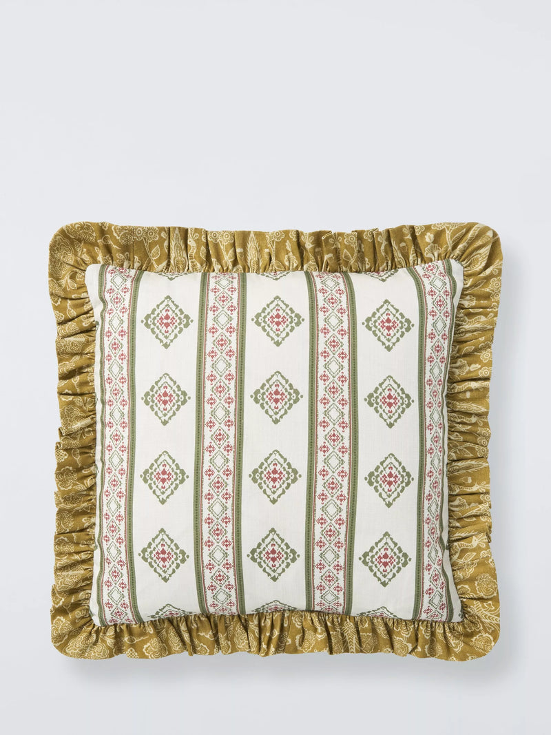 John Lewis x Sanderson Pinjara Stripe cushion 43x43cm (British brand)