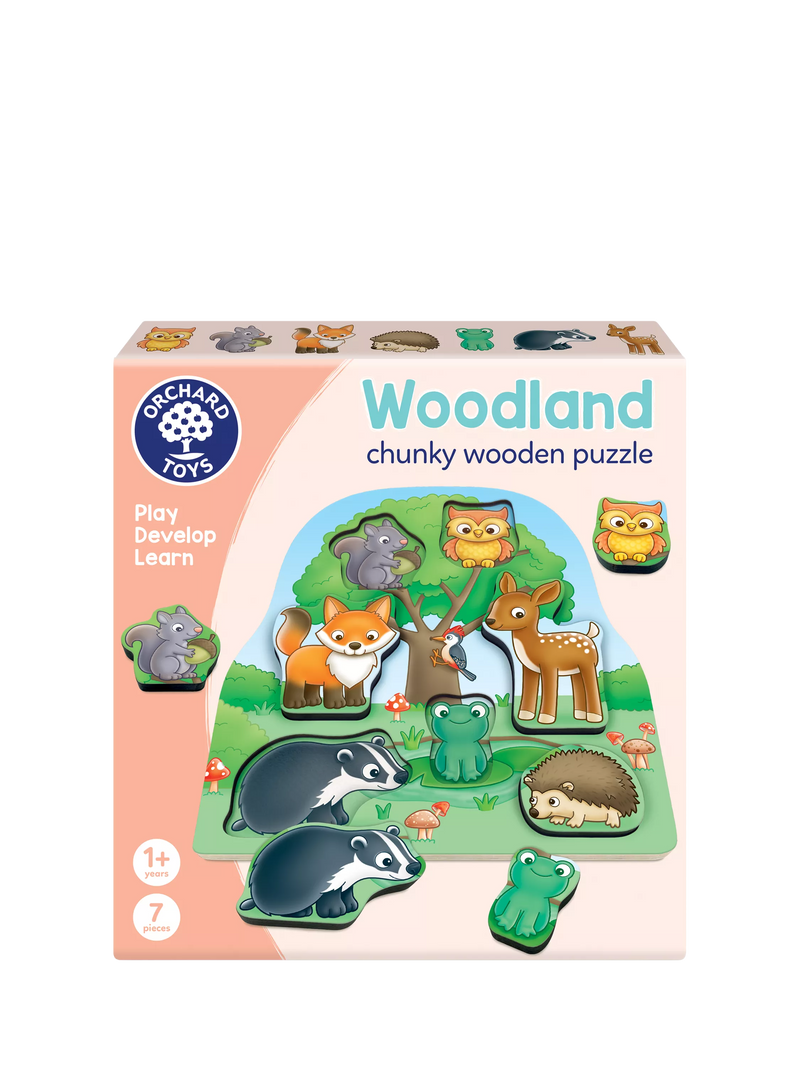 Orchard Toys Woodland Chunky Wooden Puzzle, imported from the UK