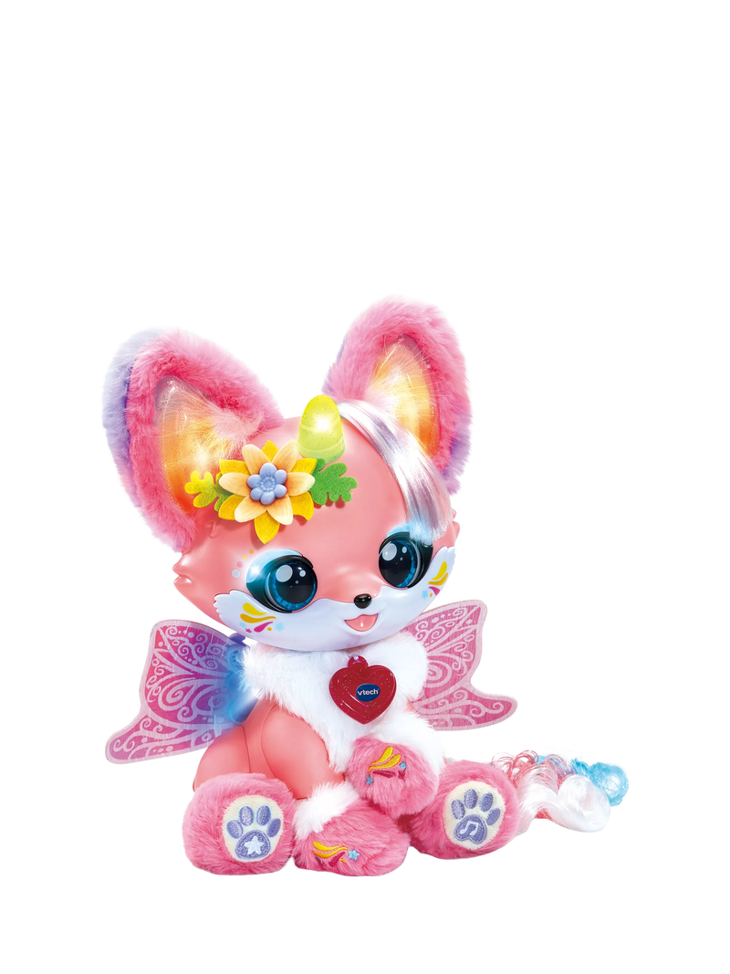 VTech magical makeover fairy fox toy with 2-in-1 makeup brush and hair straightener (British brand)