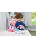 VTech magical makeover fairy fox toy with 2-in-1 makeup brush and hair straightener (British brand)