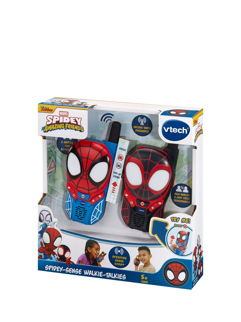 VTech Spidey-Sense walkie-talkies with light-up eyes and games (British brand)