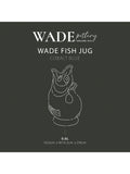 Wade Pottery fish jug cobalt blue 600ml, UK version