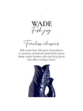 Wade Pottery fish jug cobalt blue 600ml, UK version