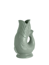 John Lewis Wade Pottery Fish Earthenware Jug, Sage Green, 1.2L- Buy online at McGrocer
