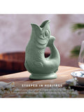 Wade Pottery fish earthenware jug sage green 1.2L (British brand)