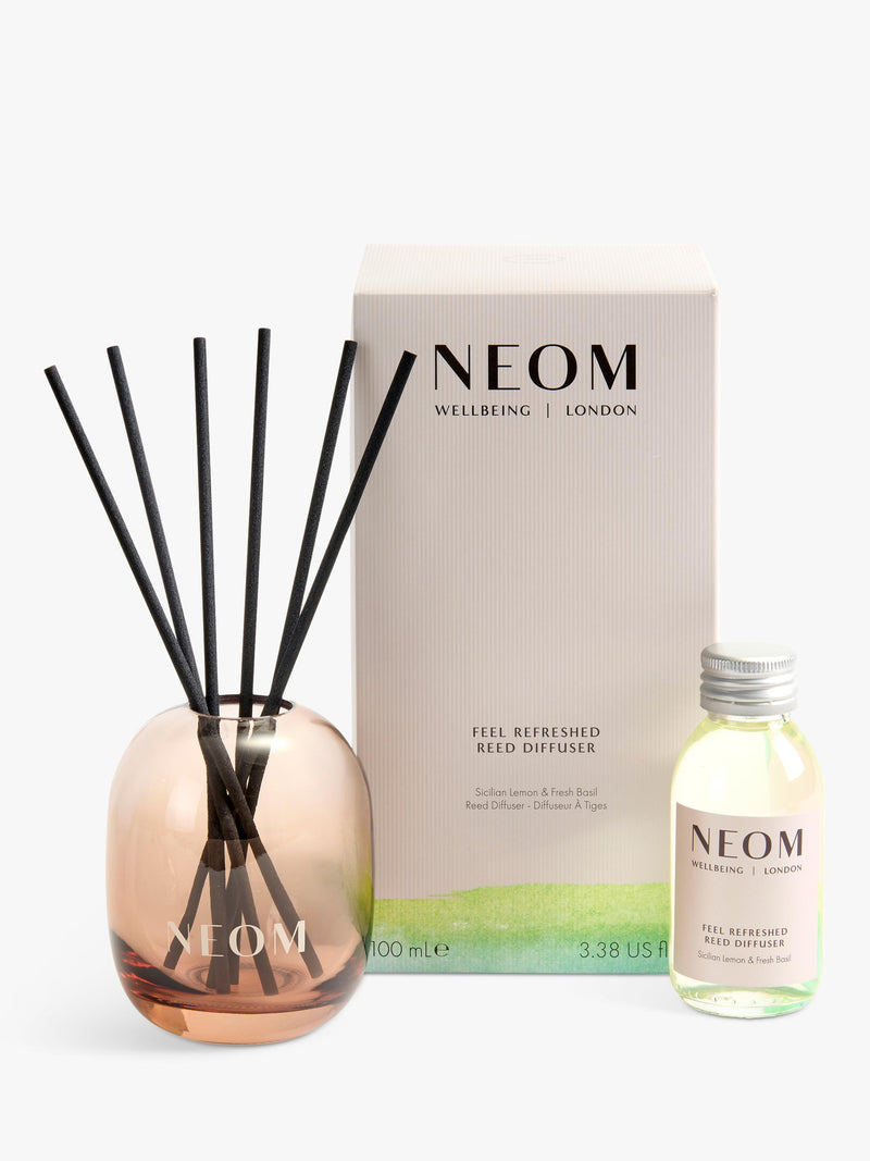 NEOM Feel Refreshed reed diffuser 100ml, imported from the UK