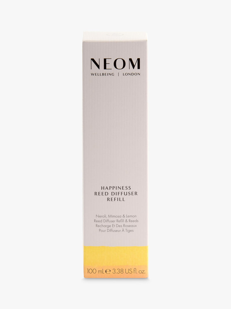 NEOM Wellbeing London Happiness reed diffuser refill 100ml, imported from the UK