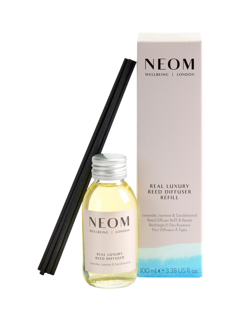 NEOM Wellbeing London Real Luxury reed diffuser refill 100ml, UK version