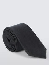 John Lewis John Lewis Sparkle Silk Blend Tie, Black- Buy online at McGrocer