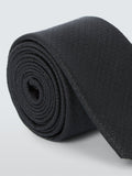John Lewis sparkle silk blend tie black - British product