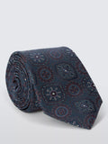 John Lewis large foulard silk tie teal, UK version