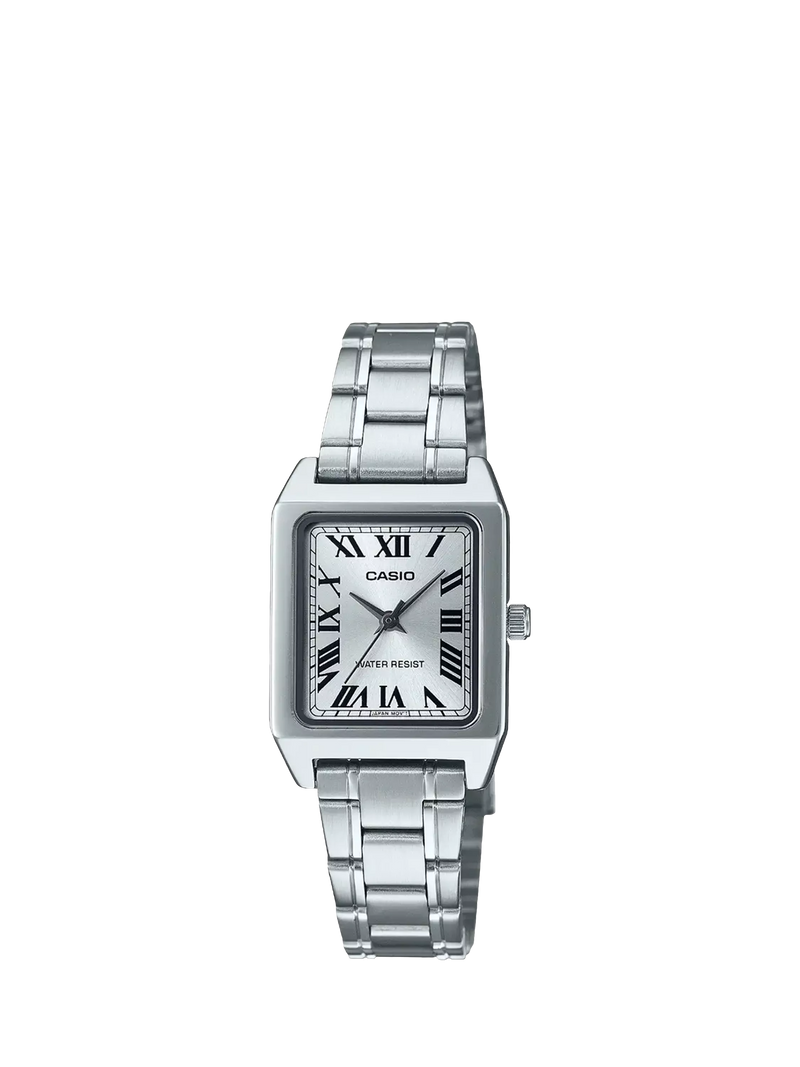 Casio LTP-B150D analogue watch stainless steel bracelet black face, UK version
