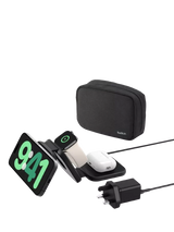 John Lewis Belkin BoostCharge Pro 3-in-1 Magnetic Foldable Wireless Charging Travel Pad with Qi2 15W Black- Buy online at McGrocer