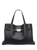 John Lewis DKNY Bryar Large Satchel Bag, Black- Buy online at McGrocer