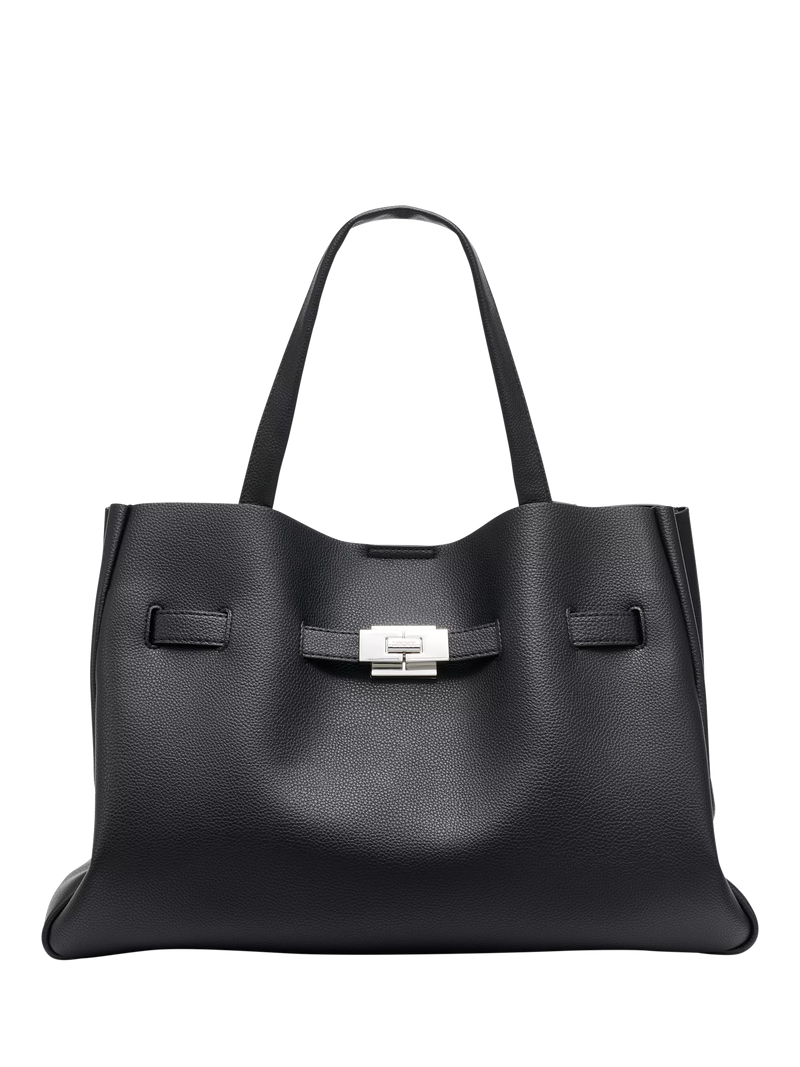 DKNY Bryar Large Satchel Bag Black, imported from the UK