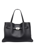 DKNY Bryar Large Satchel Bag Black, imported from the UK