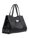 DKNY Bryar Large Satchel Bag Black, imported from the UK