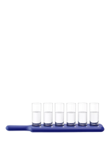 John Lewis LSA International Paddle Pop Ash Wood Board & 6 Shot Glass Set, Tarn Blue- Buy online at McGrocer