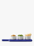 LSA International snack board and bowl set Tarn Blue (British brand)