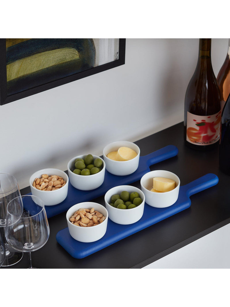 LSA International snack board and bowl set Tarn Blue (British brand)