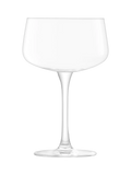 LSA International Arc champagne saucer set of 2 clear 250ml - British product