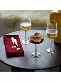 LSA International Arc champagne saucer set of 2 clear 250ml - British product