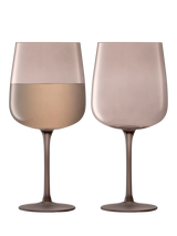 John Lewis LSA International Arc Contrast Wine Glass Earth Wine Glasses 330ml (Set of 2)- Buy online at McGrocer
