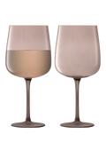 LSA International Arc Contrast wine glasses 330ml set of 2 Earth, imported from the UK