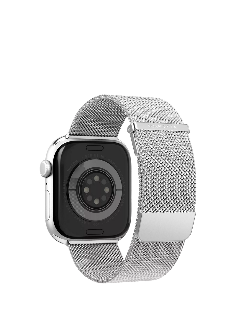 Vonmählen Milanese Loop 2 silver band, imported from the UK