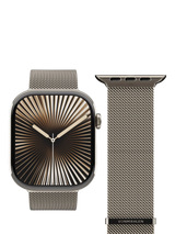 John Lewis Vonmählen Milanese Loop 2 Apple Watch Strap for 44mm/45mm/46mm/49mm, Desert Sand- Buy online at McGrocer