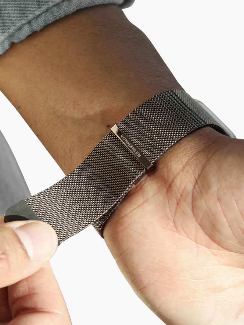 Vonmählen Milanese Loop 2 Desert Sand watch band 44-49mm - British product