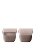 LSA Arc Contrast glass tumblers Earth 260ml set - British product