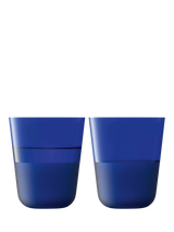 John Lewis LSA International Arc Contrast Glass Tumbler Set of 2 380ml Cobalt- Buy online at McGrocer