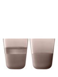 LSA International Arc Contrast glass tumblers, UK version