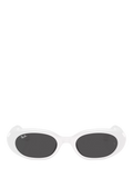 Ray-Ban white pillow sunglasses RB4441D (British brand)