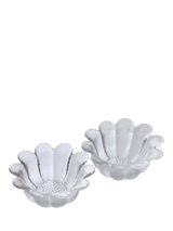John Lewis Dartington Crystal Daisy Heirloom Glass Serving Dish Set of 2, 16cm, Clear- Buy online at McGrocer