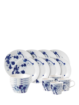 John Lewis Royal Doulton 1815 Pacific Splash Porcelain Dinnerware Set, 16 Piece, Blue Bright- Buy online at McGrocer